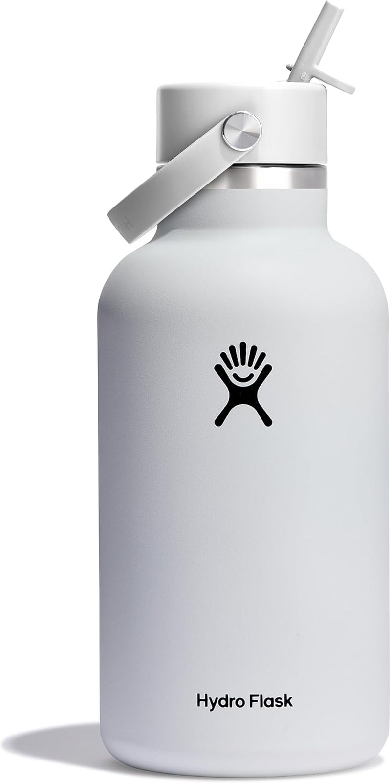 24 Oz Wide Flex Straw Cap Bottle - Insulated Stainless Steel - Wide Straw Lid, Non Spill, Leakproof in Tonal Birch