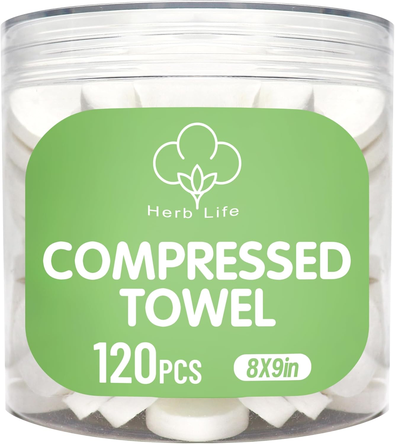 120 Pcs Mini Compressed Towels – Portable Disposable Face & Hand Wipes for Travel, Camping & Home