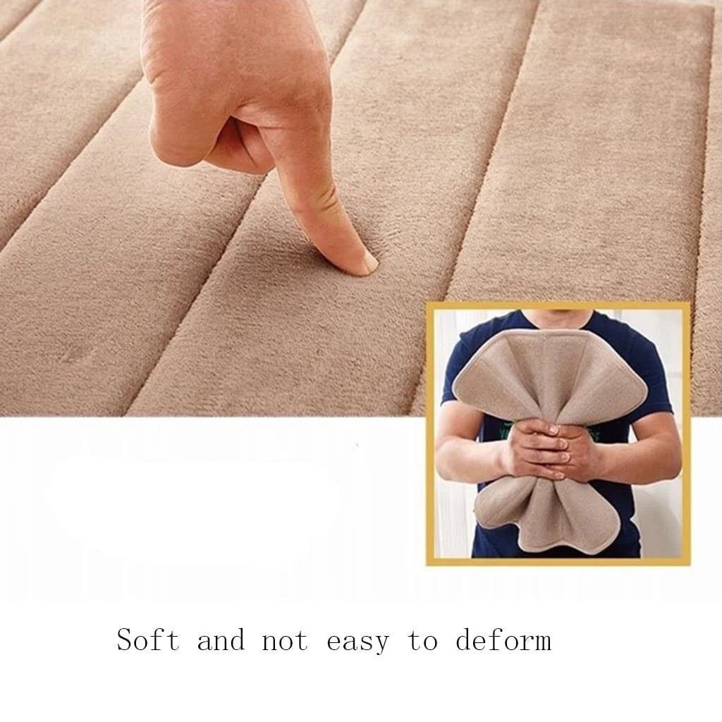 Absorbent Soft Memory Foam Mat Bath Bathroom Bedroom Floor Shower Rug Decor Red