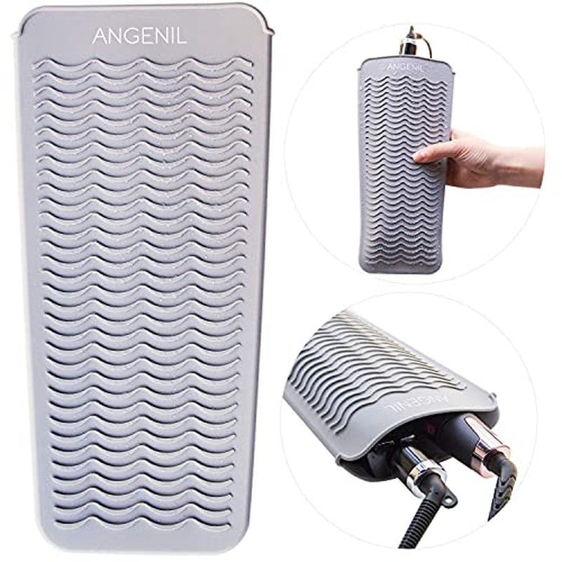 2-in-1 Silicone Heat Resistant Mat & Pouch for Hair Styling Tools