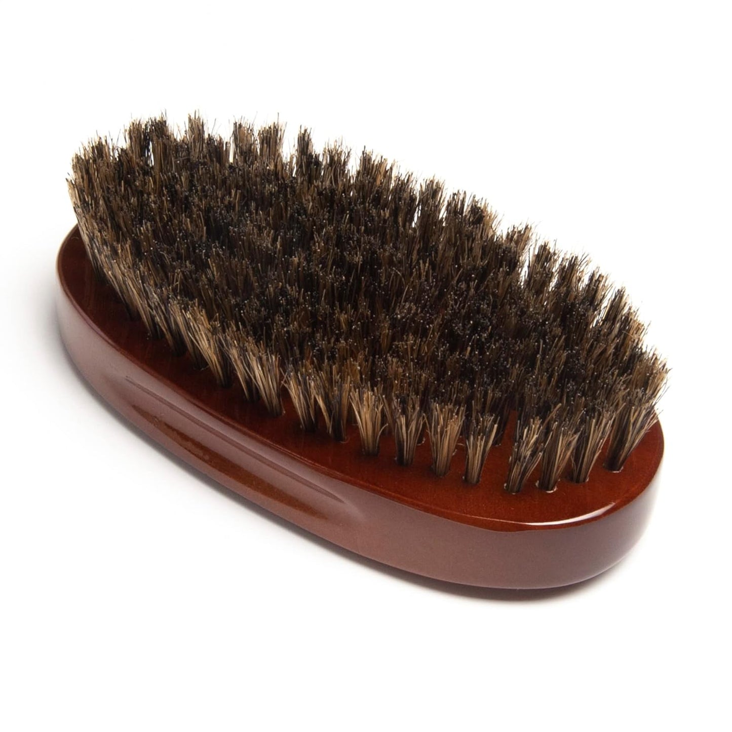 Premium 100% Boar Bristle 2-Sided Club Brush for Men and Barbers, Medium and Firm Bristles for Thick Coarse Hair, Detangling, Smoothing