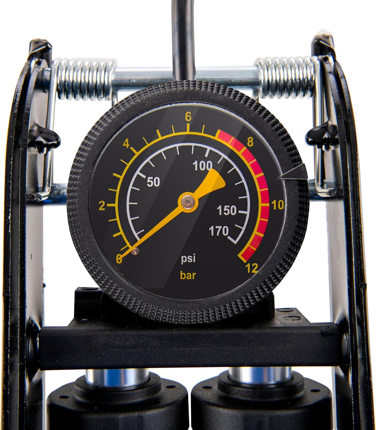 Multipurpose Foot Pump β Compact 160 PSI Floor Pump with Gauge, Presta & Schrader Valves