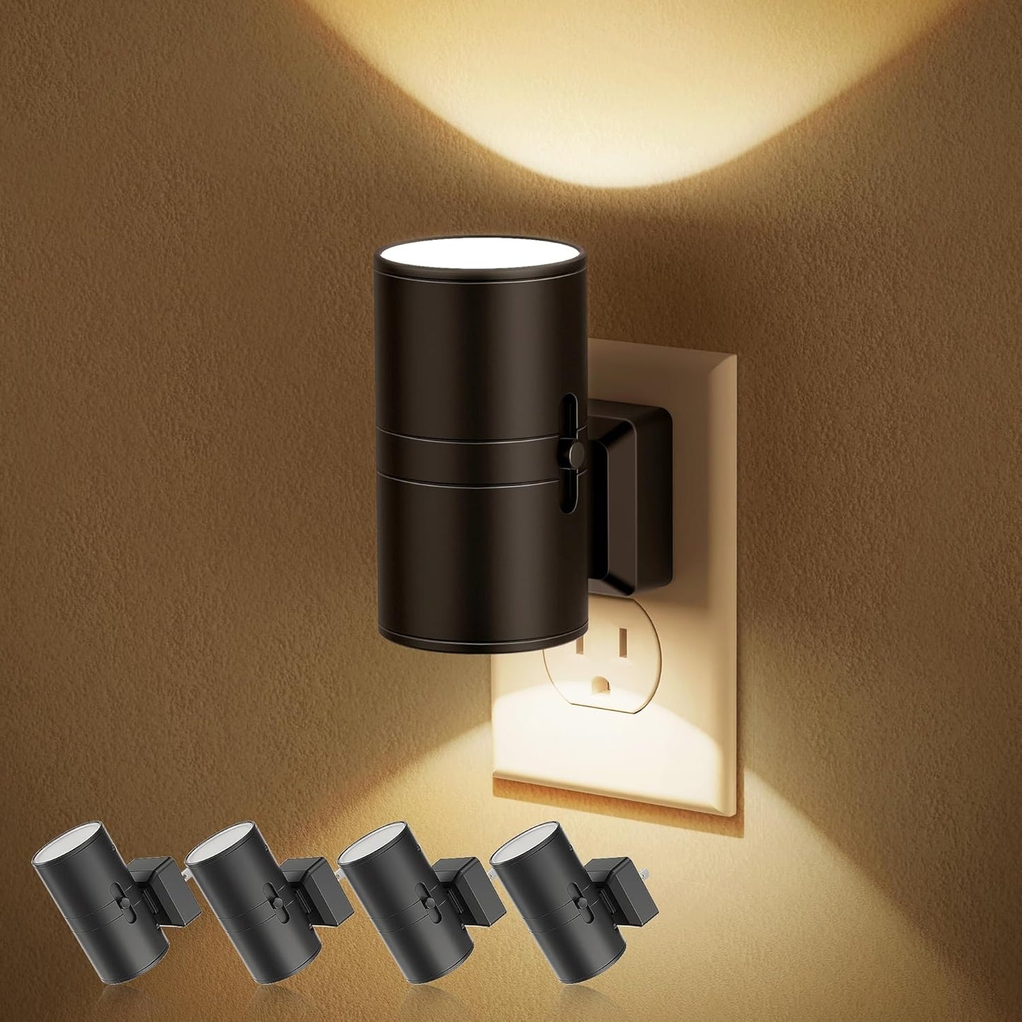 Color-Changing Plug-In Night Light with Auto Sensor