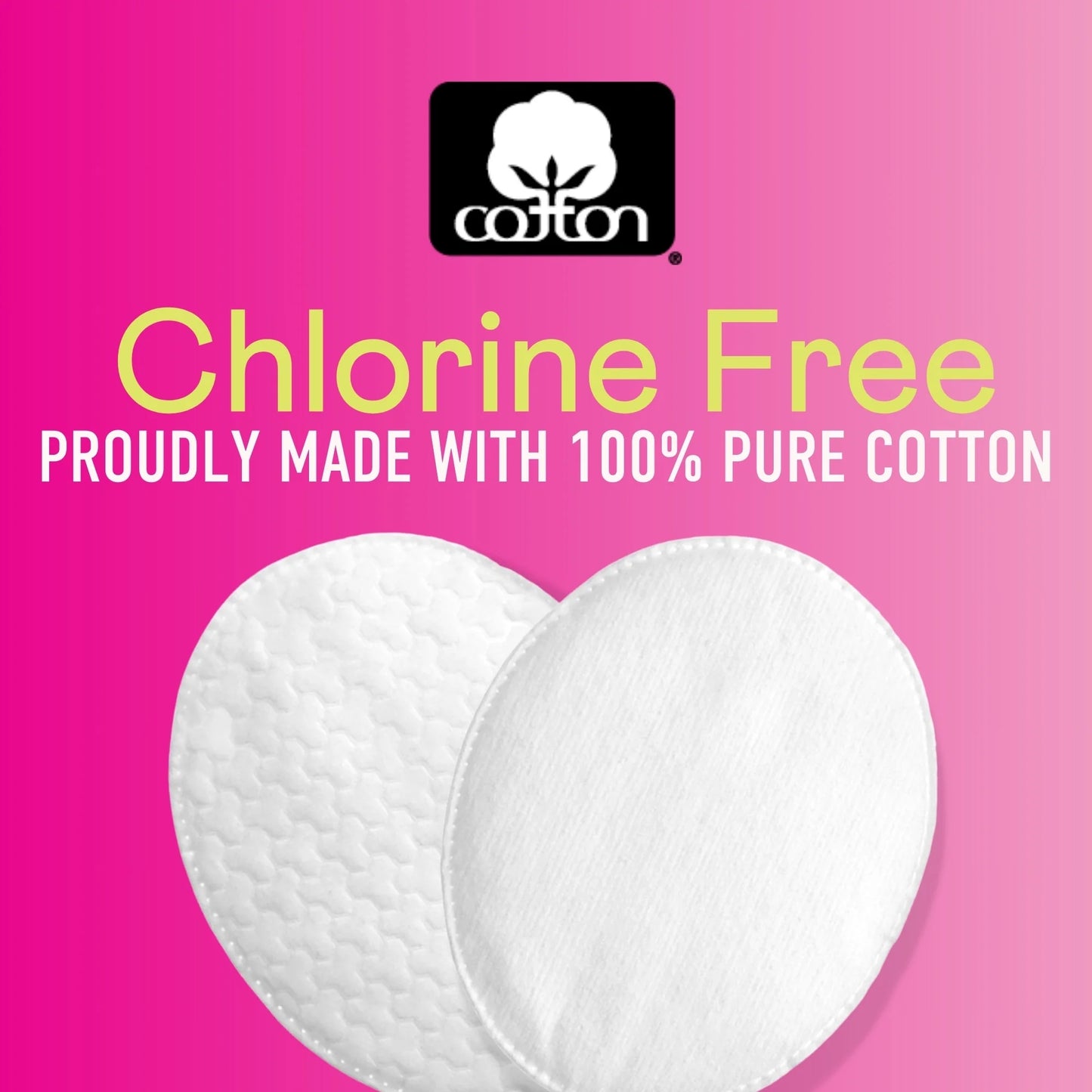 Premium Cotton Ovals, 100% Chlorine Free Cotton, Dermatologist Tested, Soft, Strong, Sensitive Skin Safe, Absorbent, Hypoallergenic, Cruelty-Free, Vegan, Paraben Free, 50 Pads