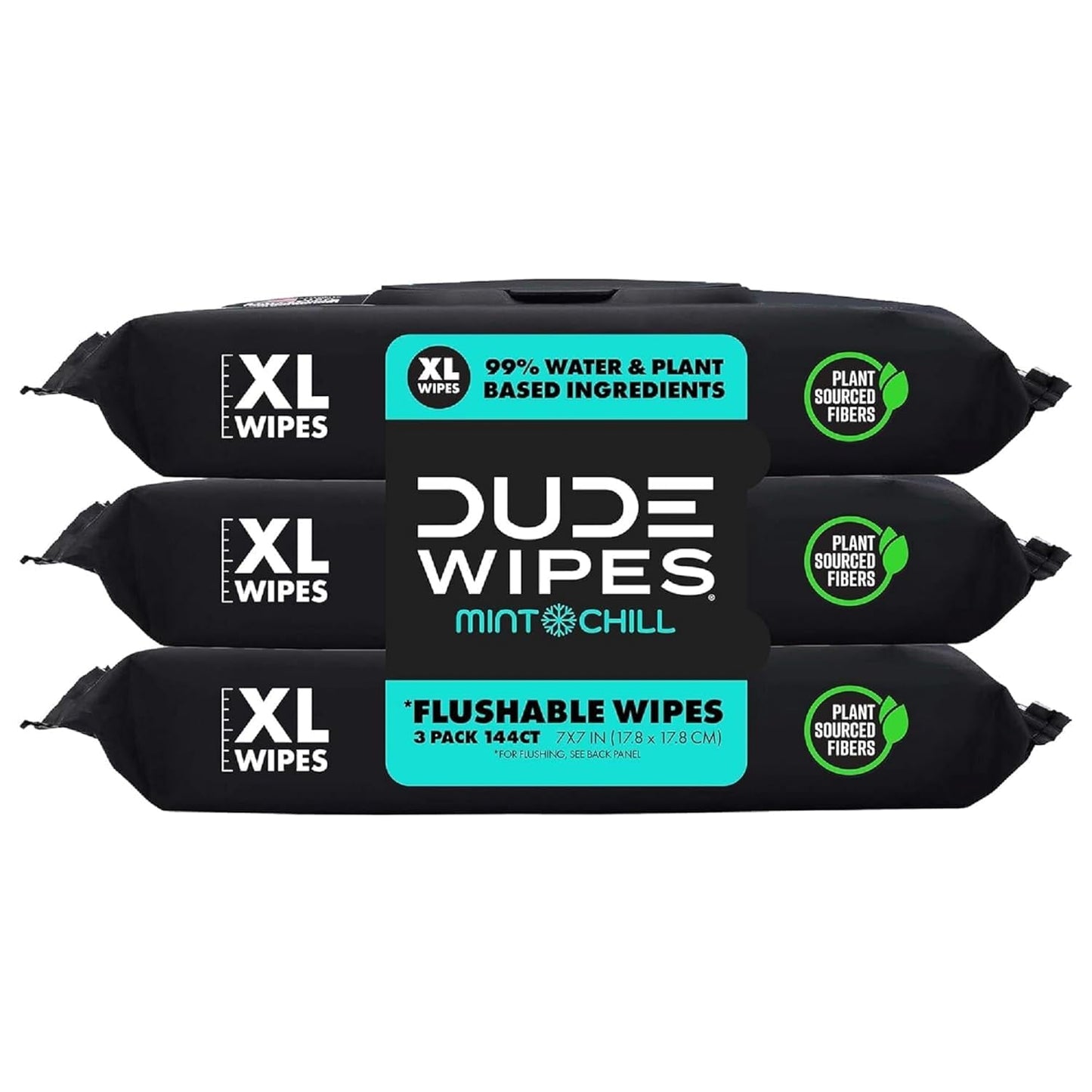 - Flushable Wipes - 6 Pack, 288 Count - Mint Chill - Vitamin-E, Aloe, Eucalyptus & Tea Tree Oils - Septic and Sewer Safe