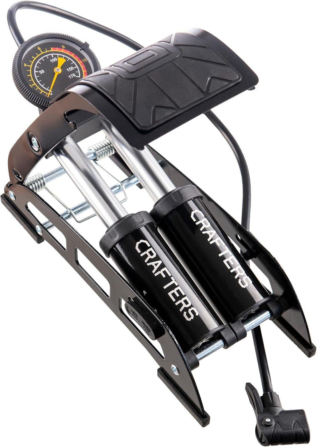 Multipurpose Foot Pump β Compact 160 PSI Floor Pump with Gauge, Presta & Schrader Valves