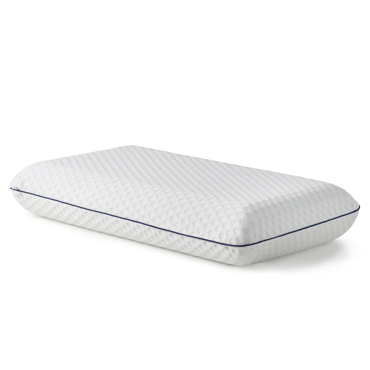 Medium Feel Standard Size Ventilated Gel Memory Foam Bed Pillow with Washable Cover and Temperature Regulating Infusion