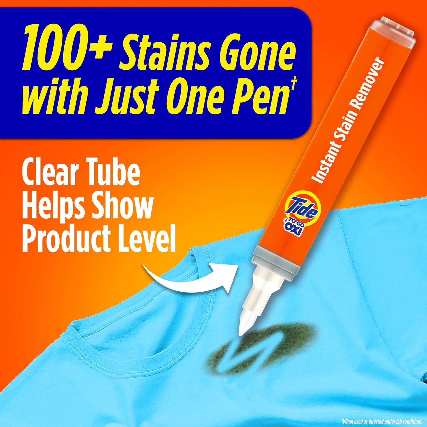 to Go Instant Laundry Stain Remover Pen and Spot Cleaner, Travel Size Stain Sticks, Fresh, 1.01 Fl Oz, 3 Count