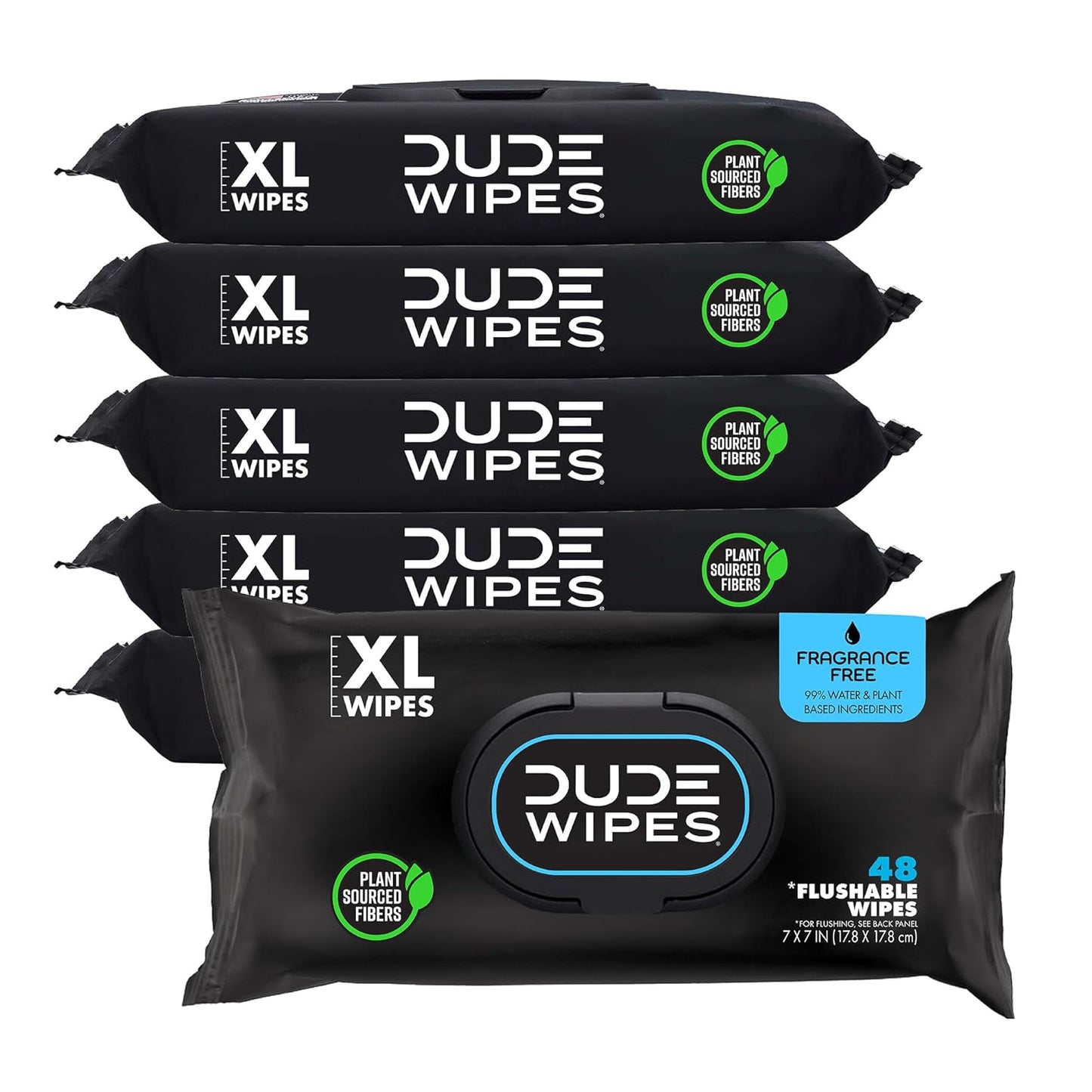- Flushable Wipes - 6 Pack, 288 Count - Mint Chill - Vitamin-E, Aloe, Eucalyptus & Tea Tree Oils - Septic and Sewer Safe