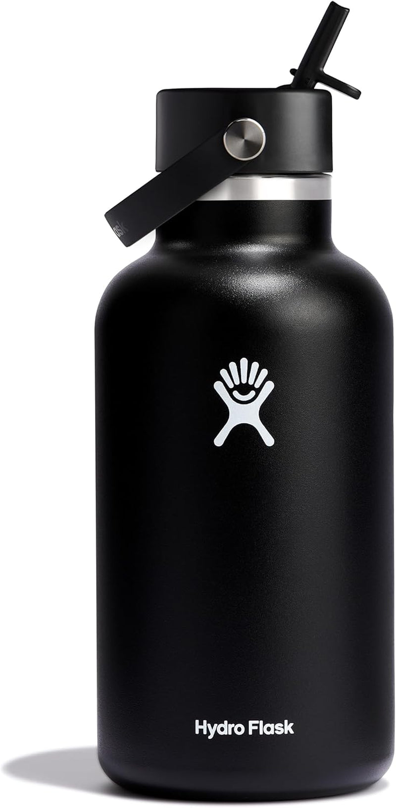 24 Oz Wide Flex Straw Cap Bottle - Insulated Stainless Steel - Wide Straw Lid, Non Spill, Leakproof in Tonal Birch