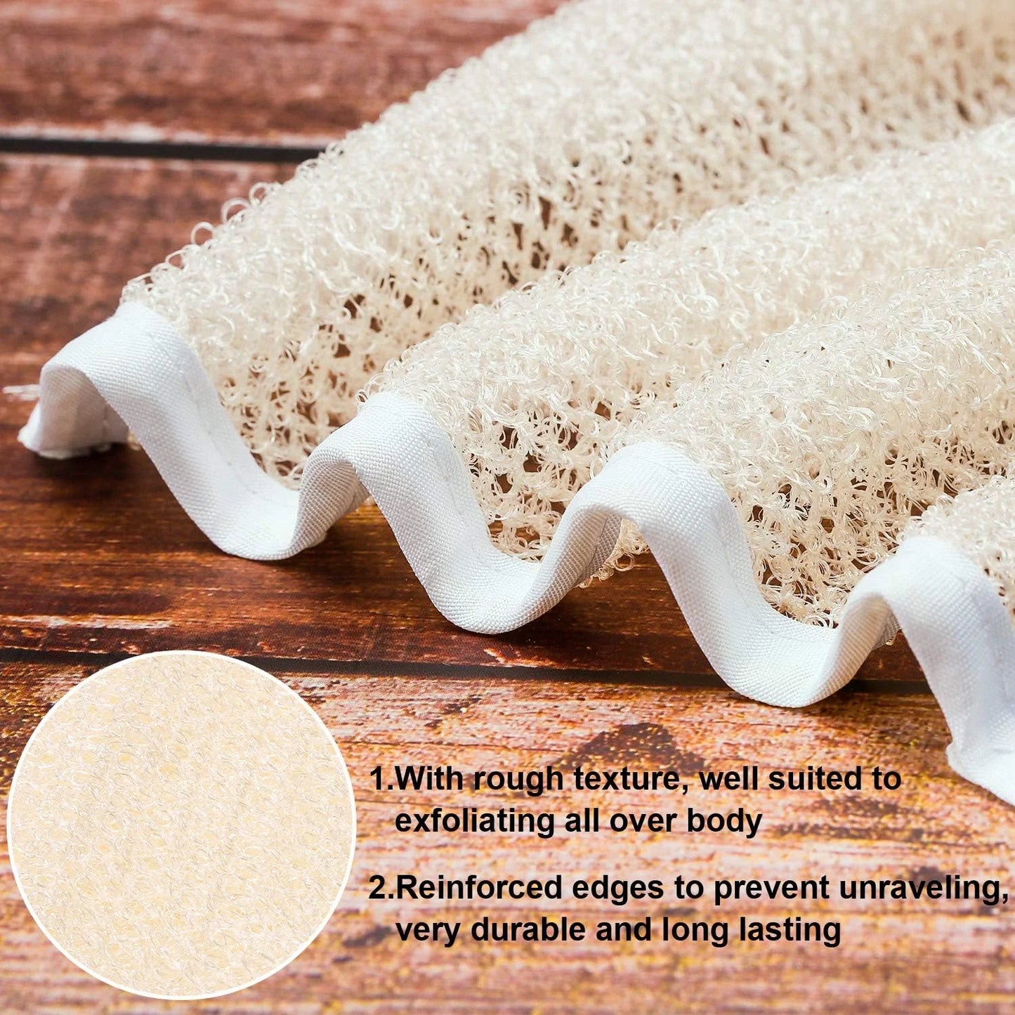 5 Pieces Exfoliating Face and Body Wash Cloths Towel Weave Bath Cloth Exfoliating Scrub Cloth Massage Bath Cloth for Women and Men