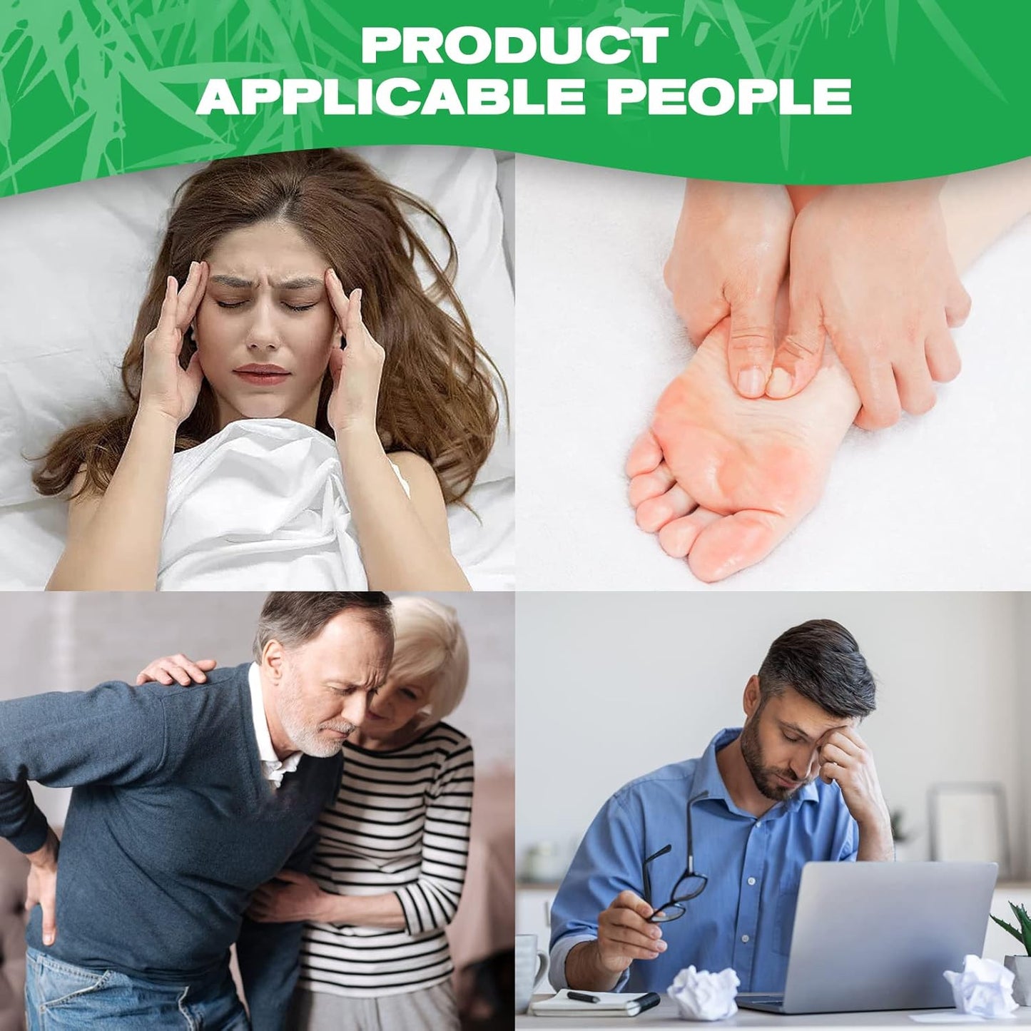 Natural Detox Foot Pads with Adhesive Sheets (100-Pack)