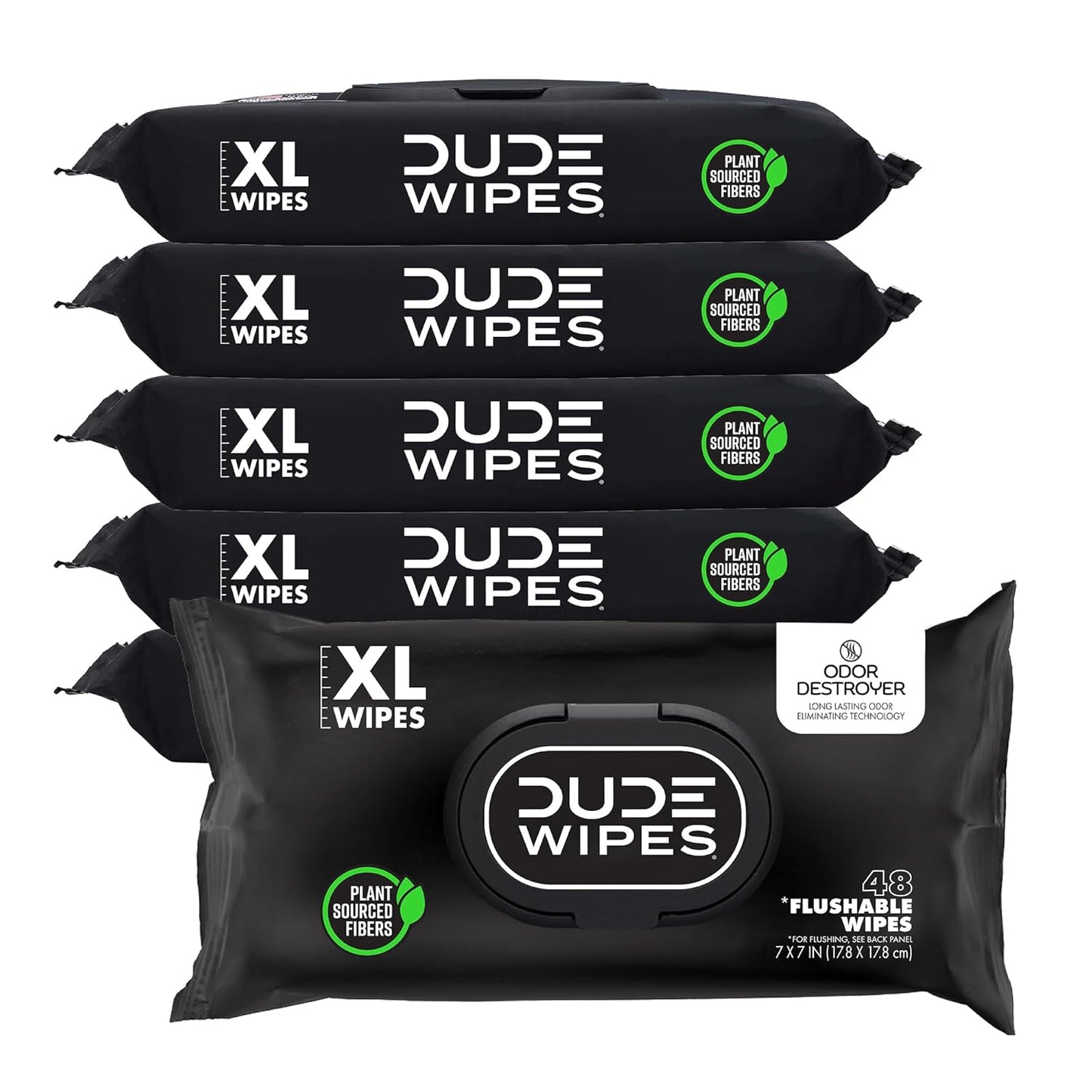 - Flushable Wipes - 6 Pack, 288 Count - Mint Chill - Vitamin-E, Aloe, Eucalyptus & Tea Tree Oils - Septic and Sewer Safe