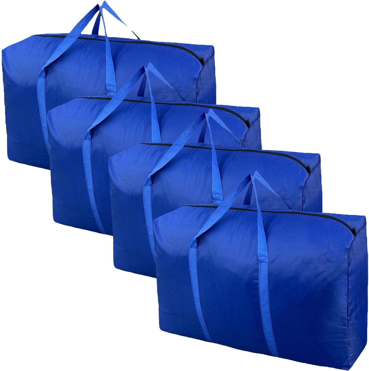100L Extra Large Storage Bags, Big Moving Bags with Strong Zippers & Carrying Handles, Packing Bags for Moving, Storage, Travel and Camping, Storage Totes for Space Saving (Grey, 2 Pack)