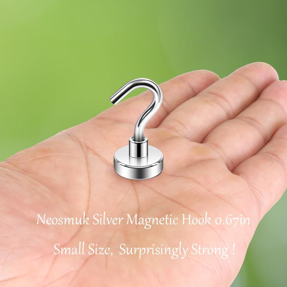 Magnetic Hooks, Cruise Ship Essentials, 30Lb+ Heavy Duty Magnetic Hooks for Cruise Cabins, Refrigerator, Grill, Hanging, and Travel | Extra Strong Must-Haves Magnet Hook