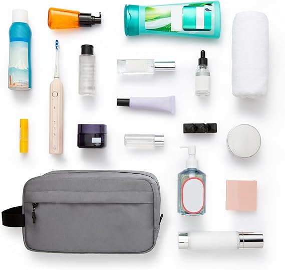 Men’s Travel Toiletry Bag – Hanging Water-Resistant Dopp Kit with Multi-Pockets