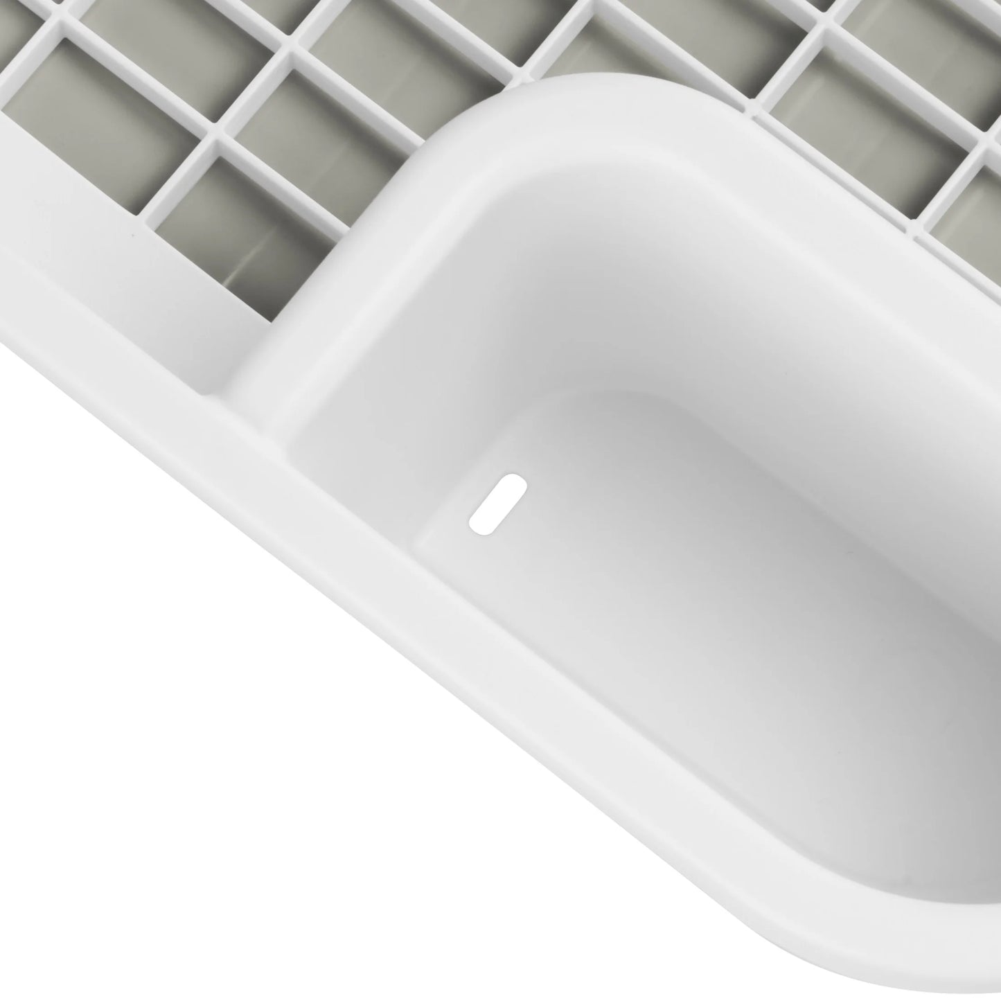 Sink Set, Space-Efficient, Self-Draining with Retractable Spout, White