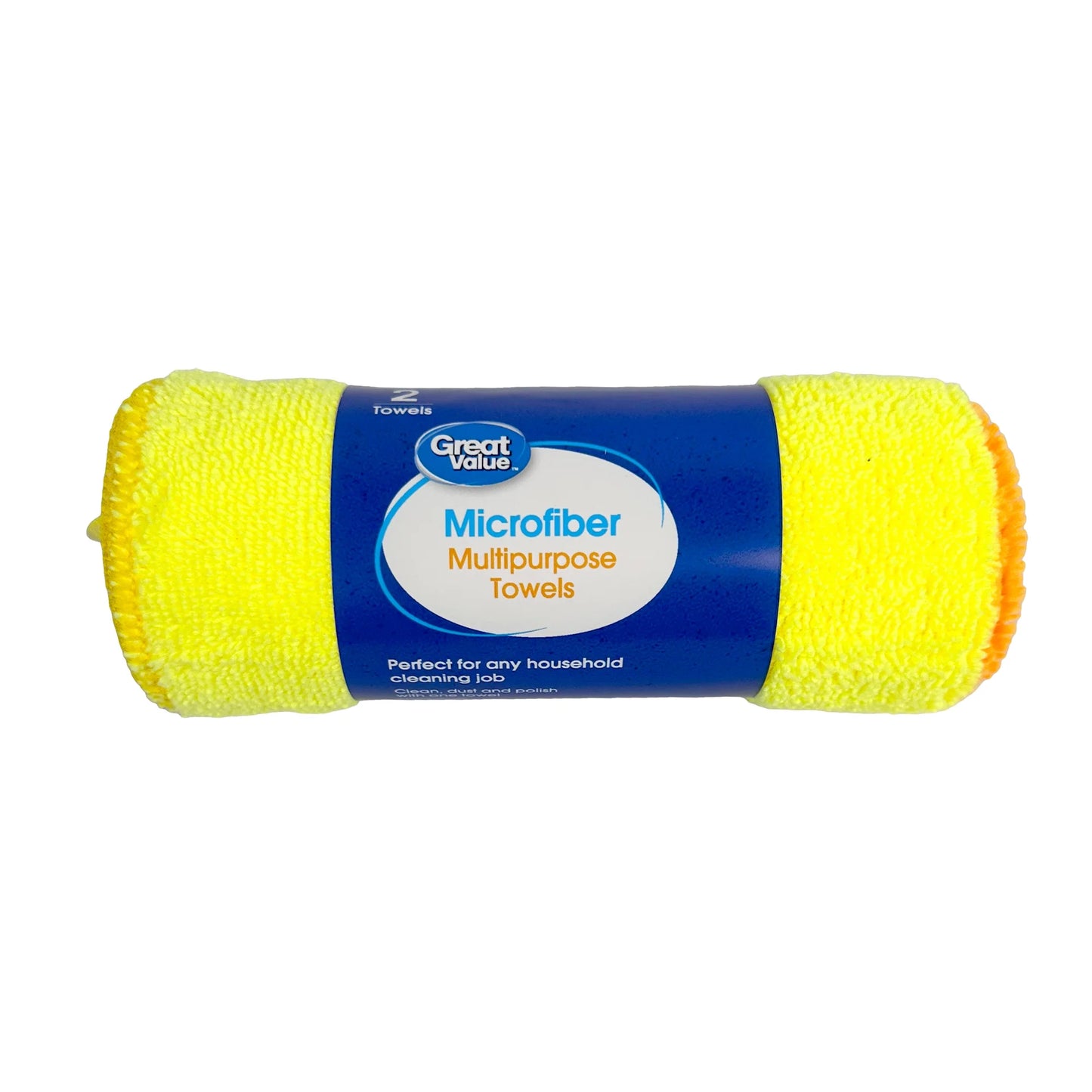 Multipurpose Microfiber Household Cleaning Cloth, Wipe, 2 Count, Multicolor