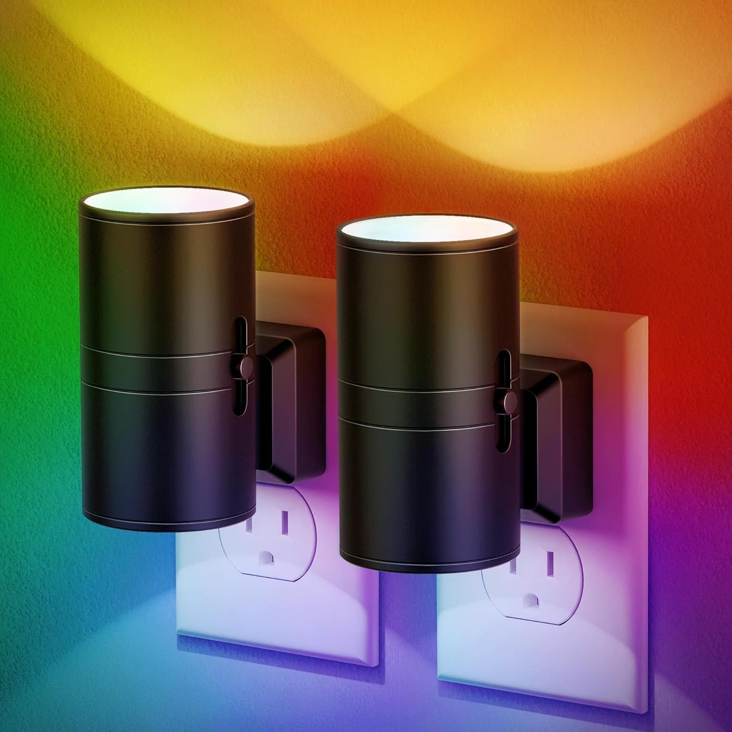 Color-Changing Plug-In Night Light with Auto Sensor