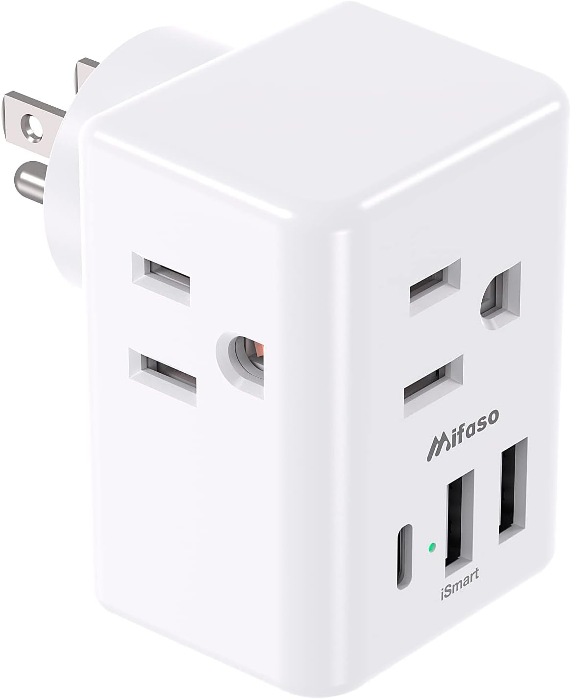 2 Pack Outlet Extender Multi Plug Outlet, USB Wall Charger, No Surge Protector Cruise Essentials for Ship and Travel, ETL Listed
