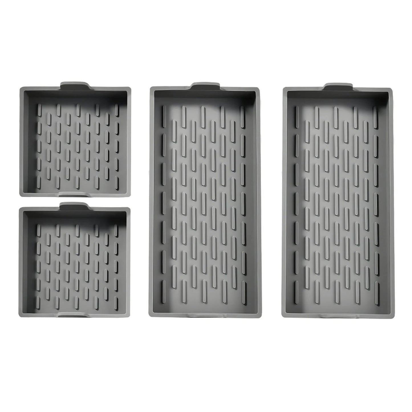 Nonstick Bakeware Set of 4 Cake Silicone Sheet Pan, Premium Baking Pan Dividers Non Stick Silicone Sheet Pan Set Suitable for Oven, Air Fryer to Simplify Cooking, Safe to Use and Easy to Clean