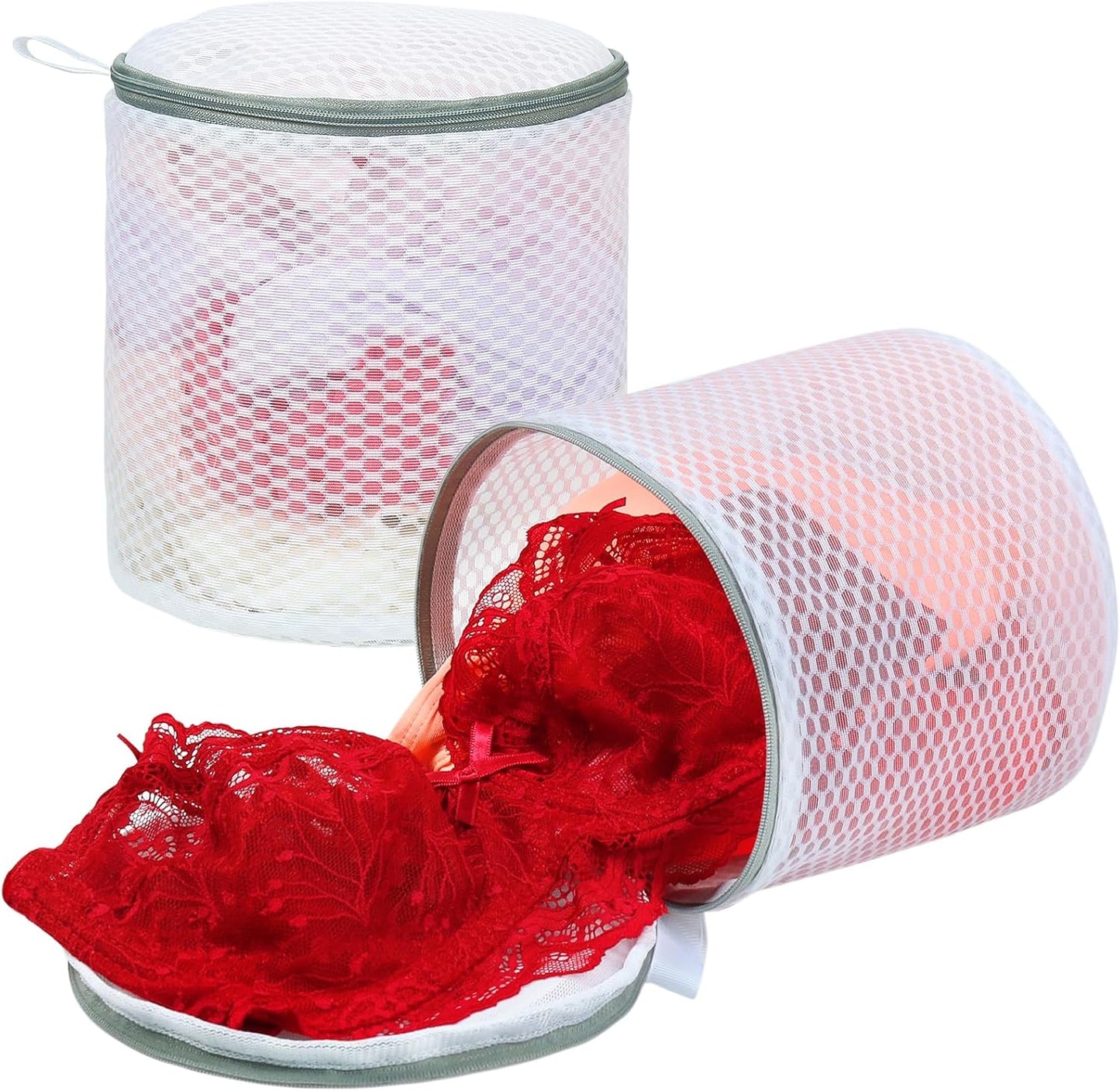 Shoe Washing Machine Bag, 2 Pack Honeycomb Mesh Laundry Bag with Zipper for Sneakers, Running Shoes, Sock, Bras, Delicates and Toys