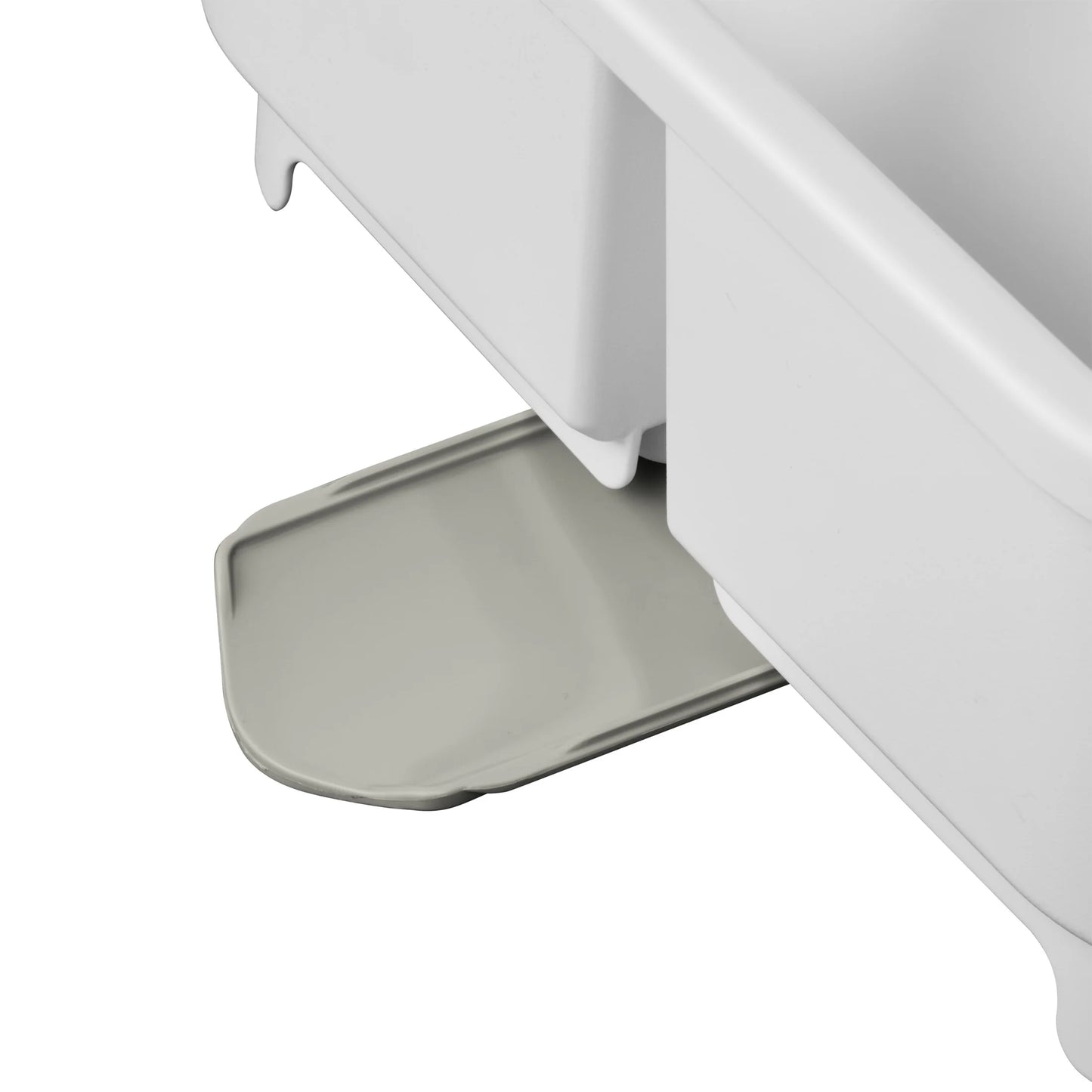 Sink Set, Space-Efficient, Self-Draining with Retractable Spout, White