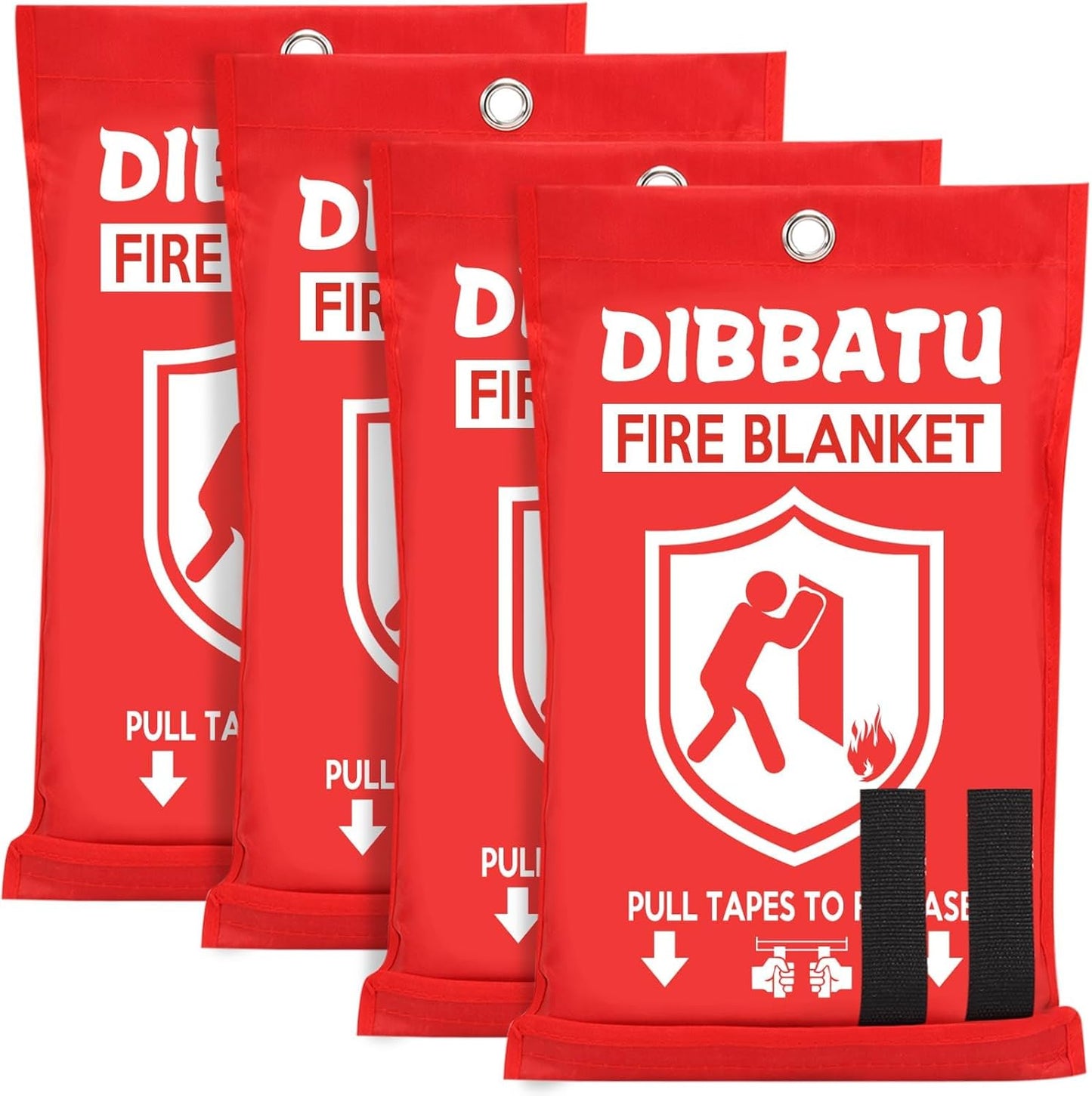 Emergency Fire Blanket – Fiberglass Fireproof Safety Cover (2-Pack, 40x40")