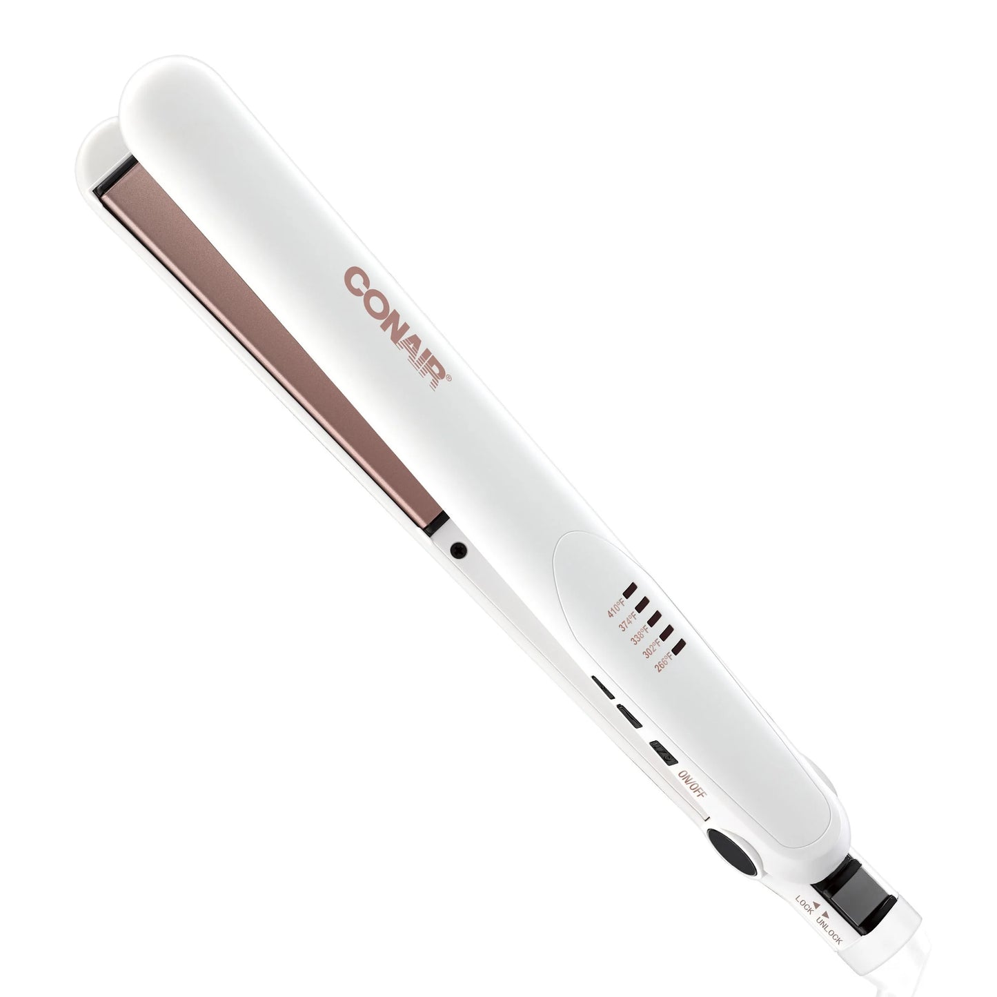Double Ceramic 1" Flat Iron Hair Straightener, 5 Heat Settings