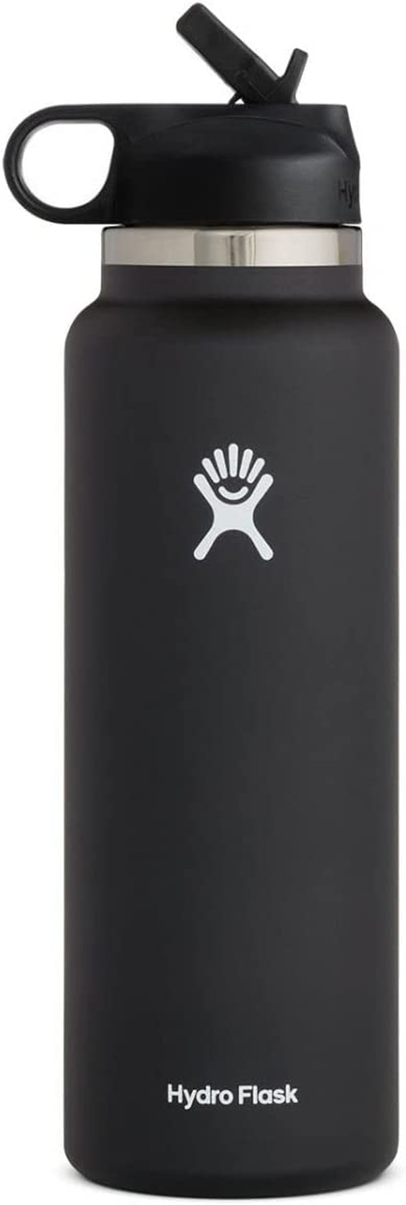 24 Oz Wide Flex Straw Cap Bottle - Insulated Stainless Steel - Wide Straw Lid, Non Spill, Leakproof in Tonal Birch