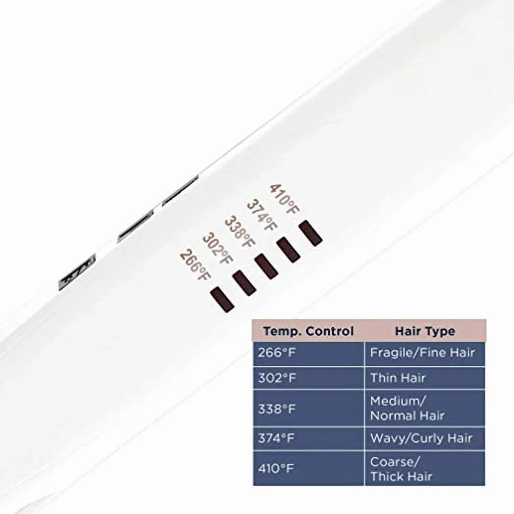 Double Ceramic 1" Flat Iron Hair Straightener, 5 Heat Settings