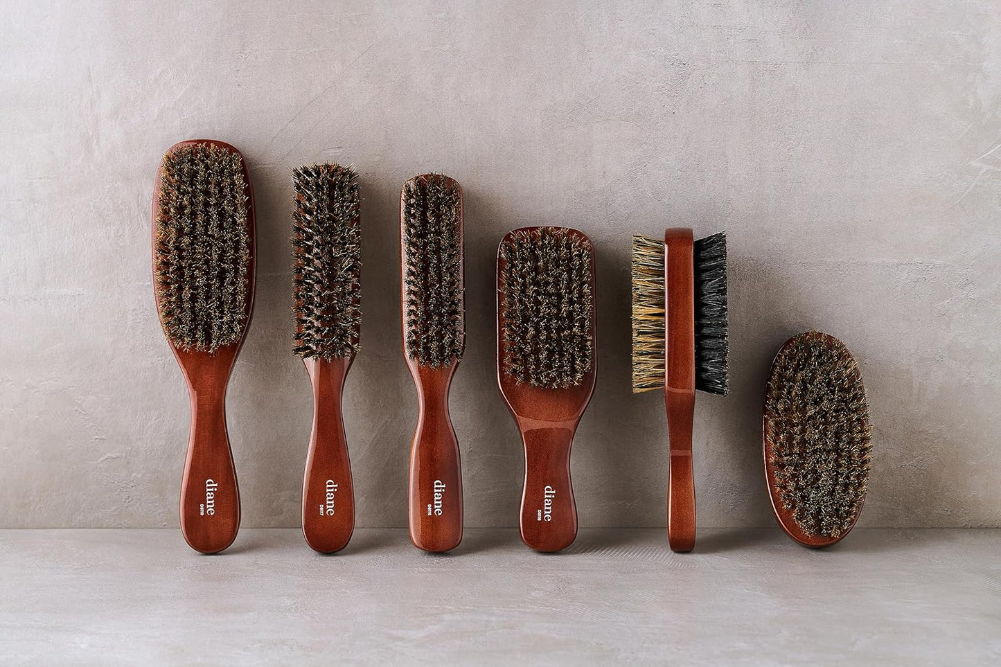 Premium 100% Boar Bristle 2-Sided Club Brush for Men and Barbers, Medium and Firm Bristles for Thick Coarse Hair, Detangling, Smoothing