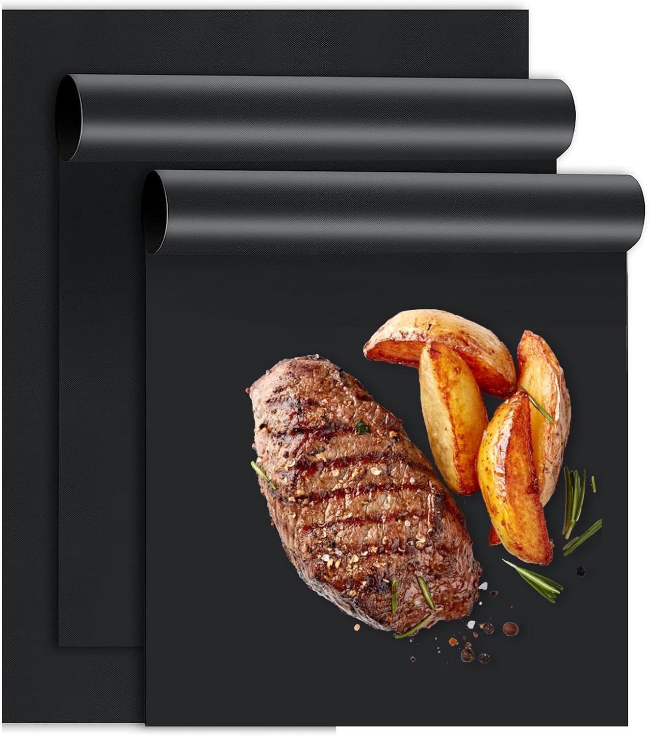 Large 65 X 48 Inches under Grill Mat for Outdoor Grill,Double-Sided Fireproof Grill Pad,Indoor Fireplace/Fire Pit Mat,Oil-Proof Waterproof BBQ Protector for Decks and Patios