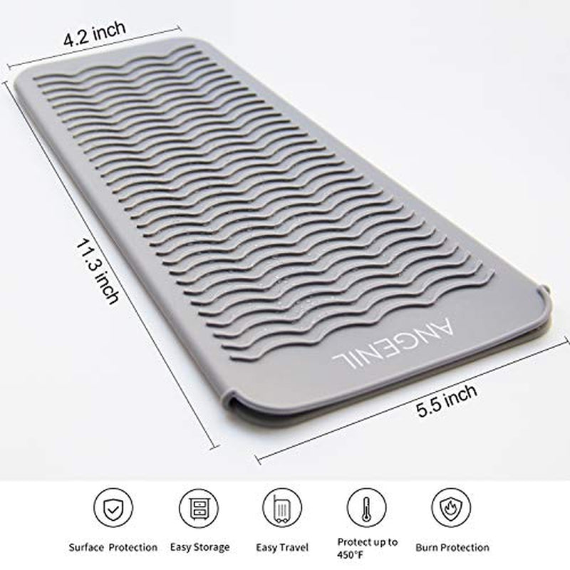 2-in-1 Silicone Heat Resistant Mat & Pouch for Hair Styling Tools