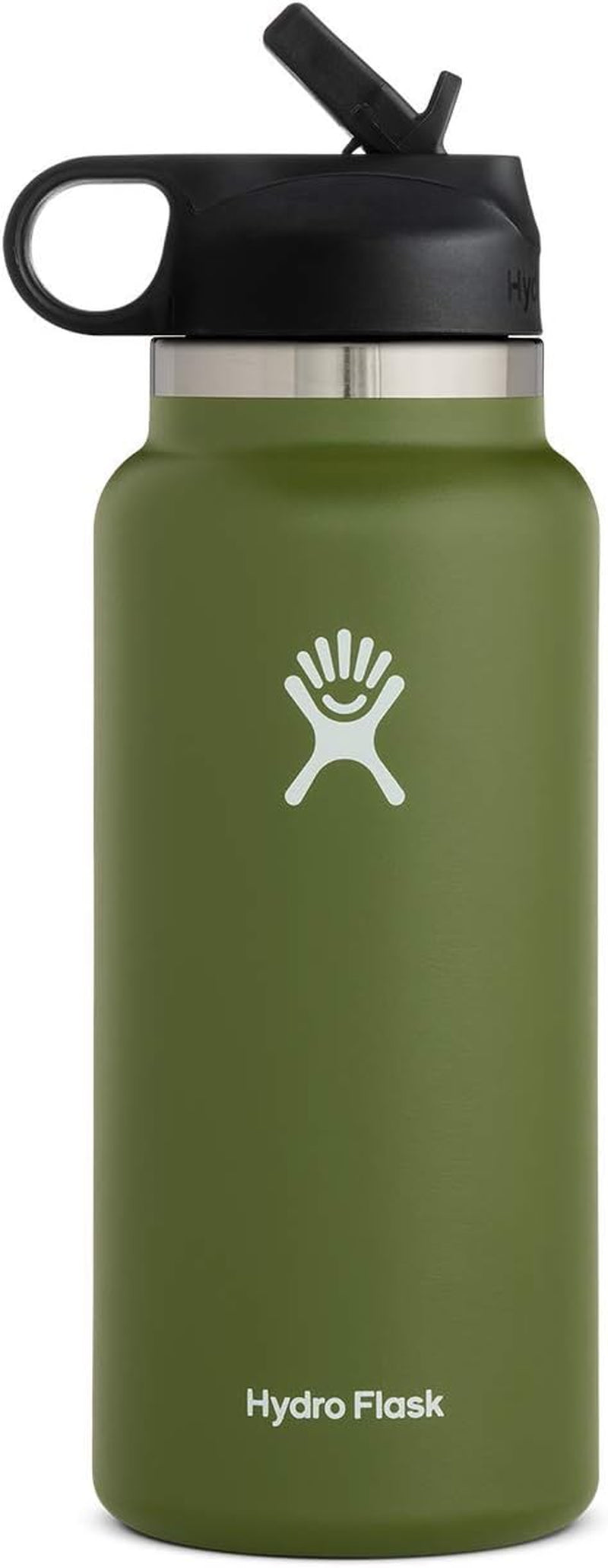 24 Oz Wide Flex Straw Cap Bottle - Insulated Stainless Steel - Wide Straw Lid, Non Spill, Leakproof in Tonal Birch
