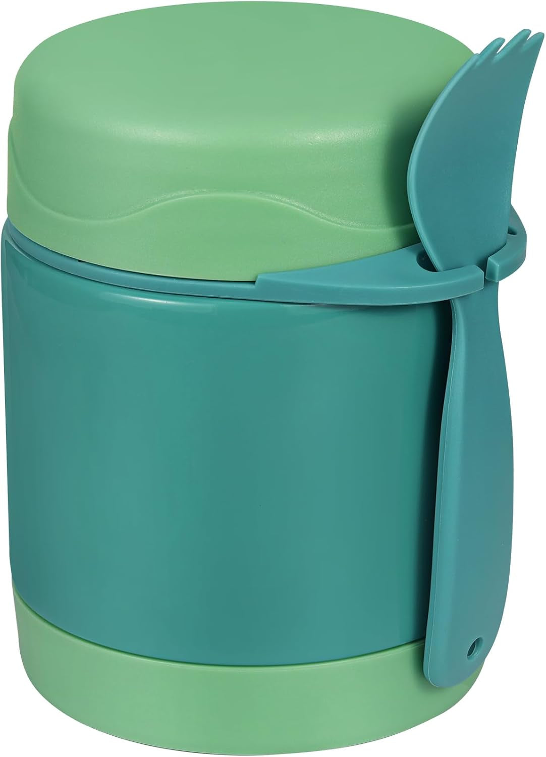 10Oz Soup Thermo for Hot Food Kids Insulated Food Jar,Thermo Hot Food Lunch Container, Width Mouth Stainless Steel Lunch Box for Kids with Spoon (Blue-Dinosaur)