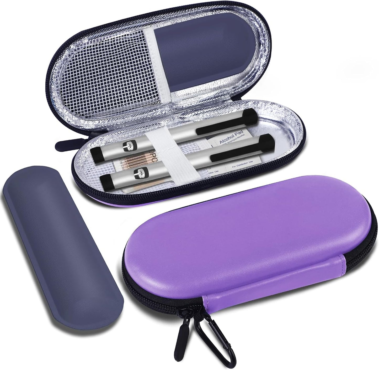 Insulin Cooler Travel Case with 2 Reusable Ice Packs for Insulin Pen Portable Medical Cooler Bag for Diabetes and Other Diabetic Supplies for the Daily Life and Trip