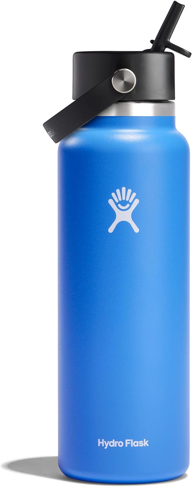 24 Oz Wide Flex Straw Cap Bottle - Insulated Stainless Steel - Wide Straw Lid, Non Spill, Leakproof in Tonal Birch