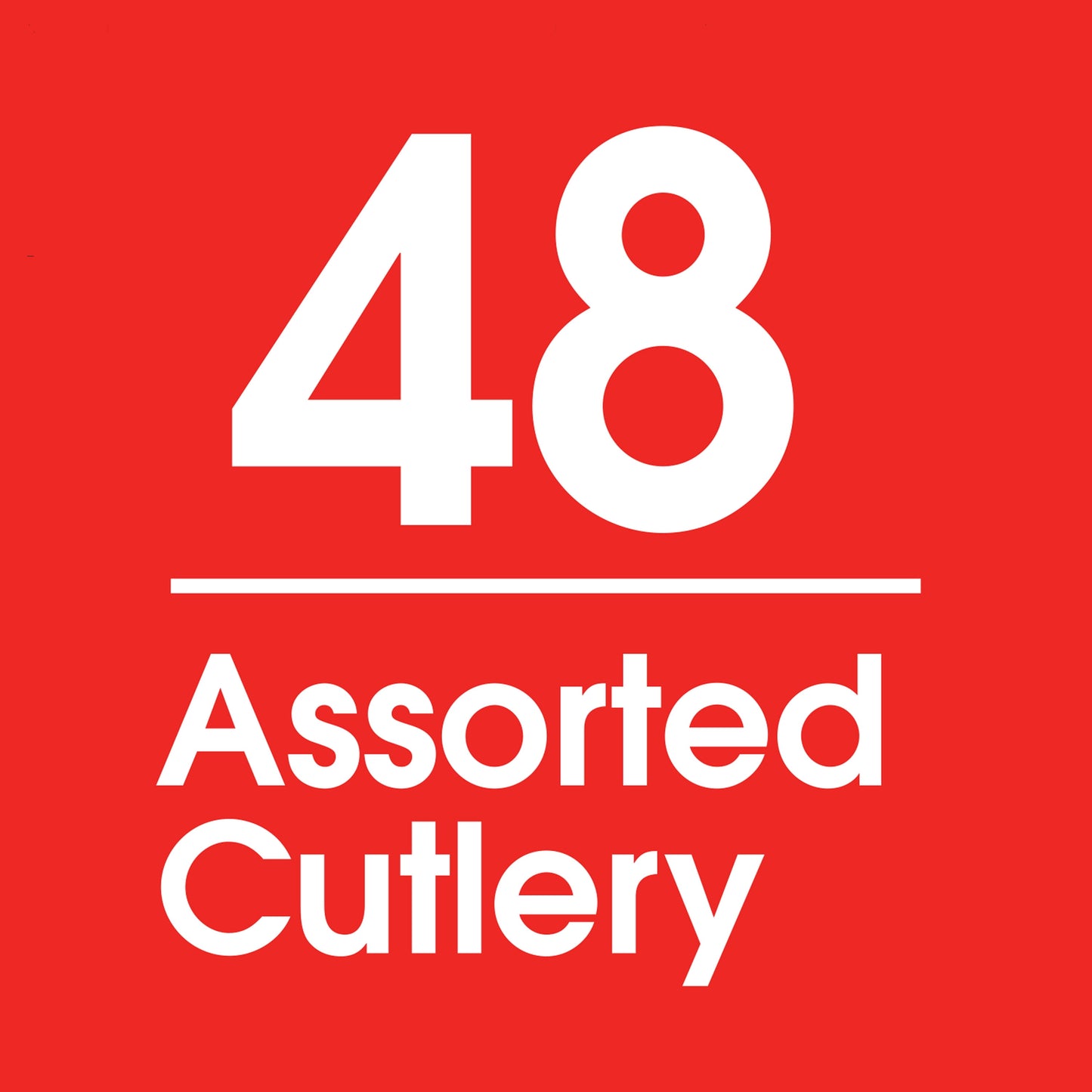 Plastic Everyday Clear Assorted Cutlery, 48 Count Includes 16F/16S/16K