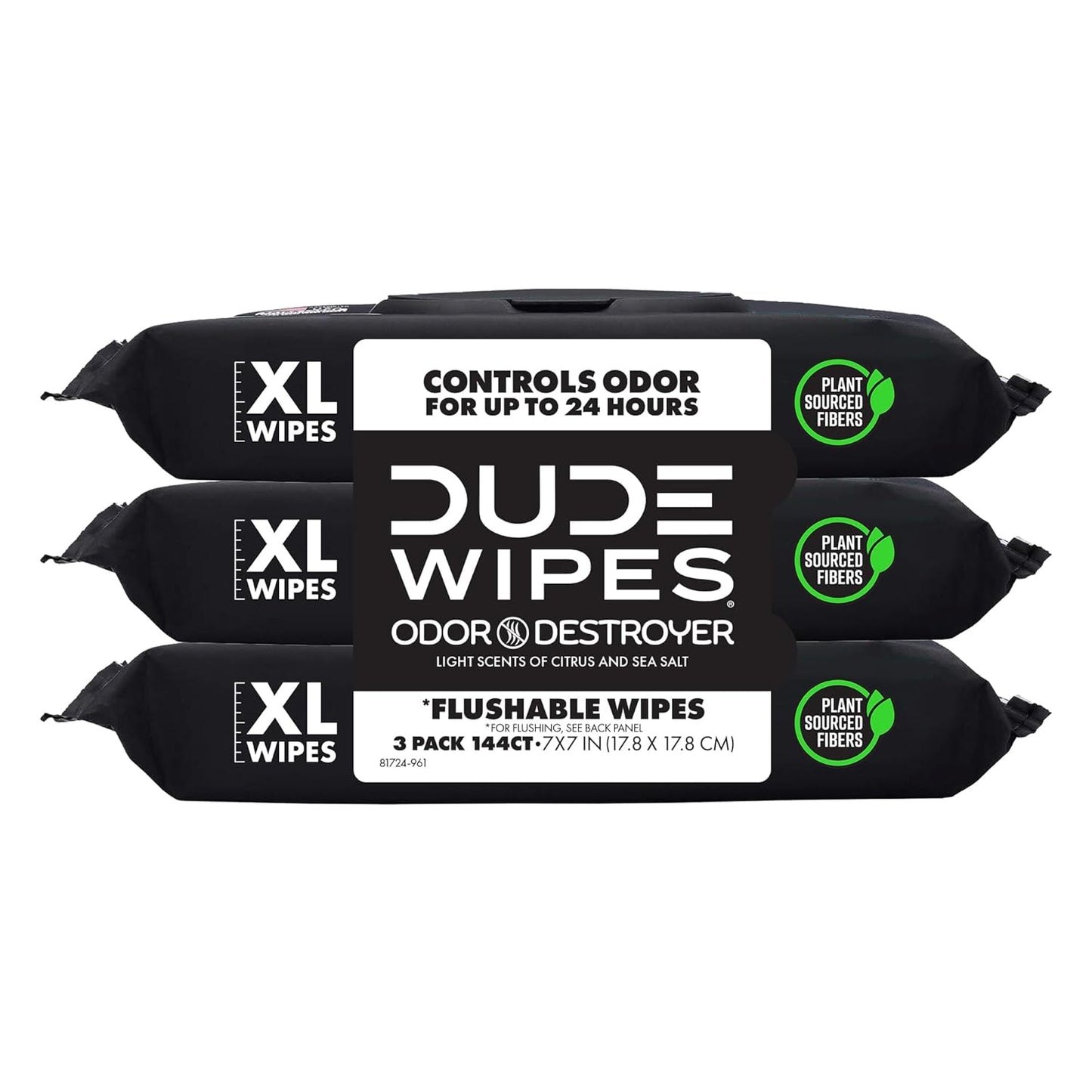 - Flushable Wipes - 6 Pack, 288 Count - Mint Chill - Vitamin-E, Aloe, Eucalyptus & Tea Tree Oils - Septic and Sewer Safe