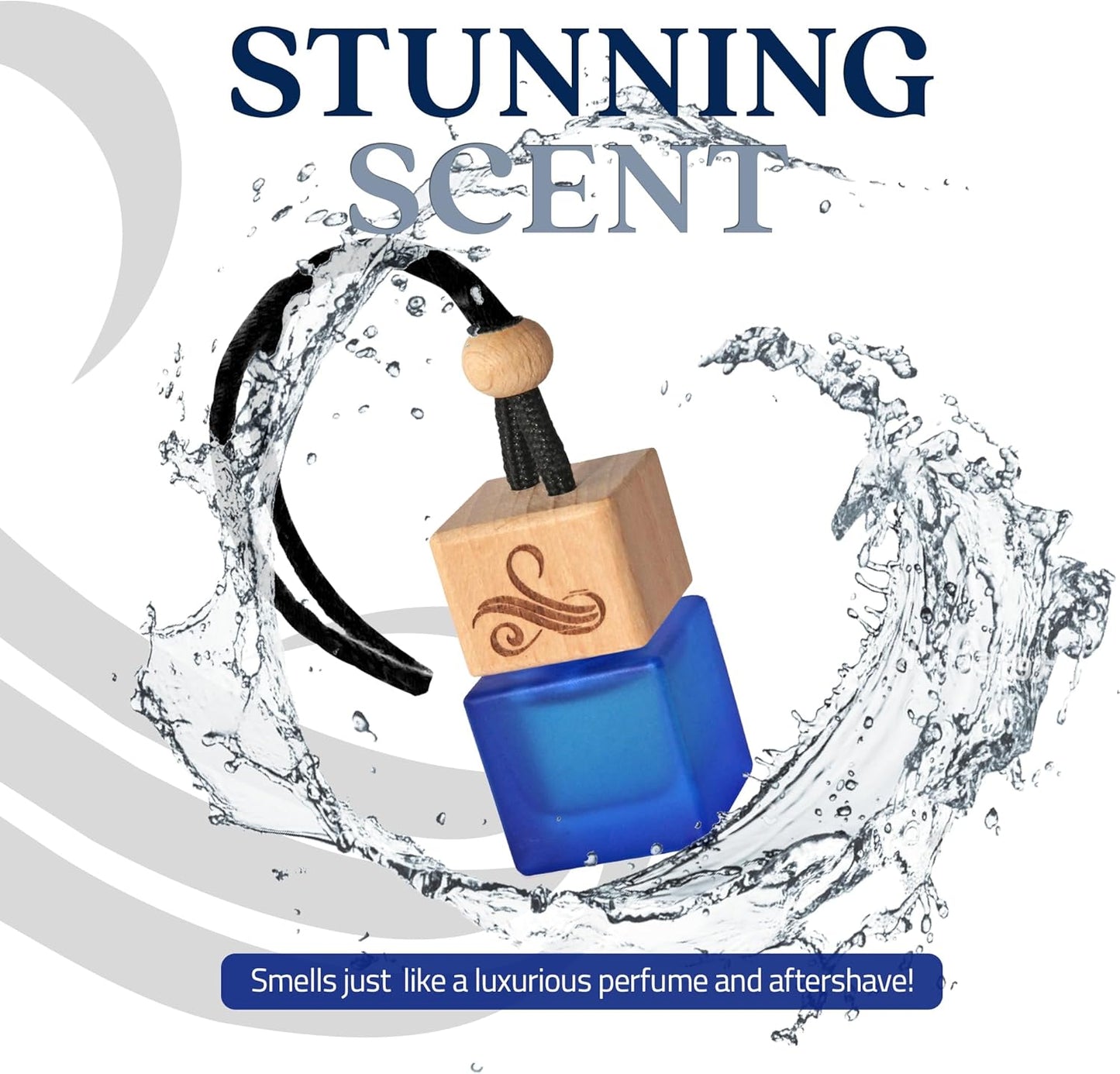 Savage Car Air Freshener for Men | Perfume Style Freshener with Sauvage Fragrance | Strong Freshener with Odour Eliminating Technology with Vent Clip | Car Air Freshener by