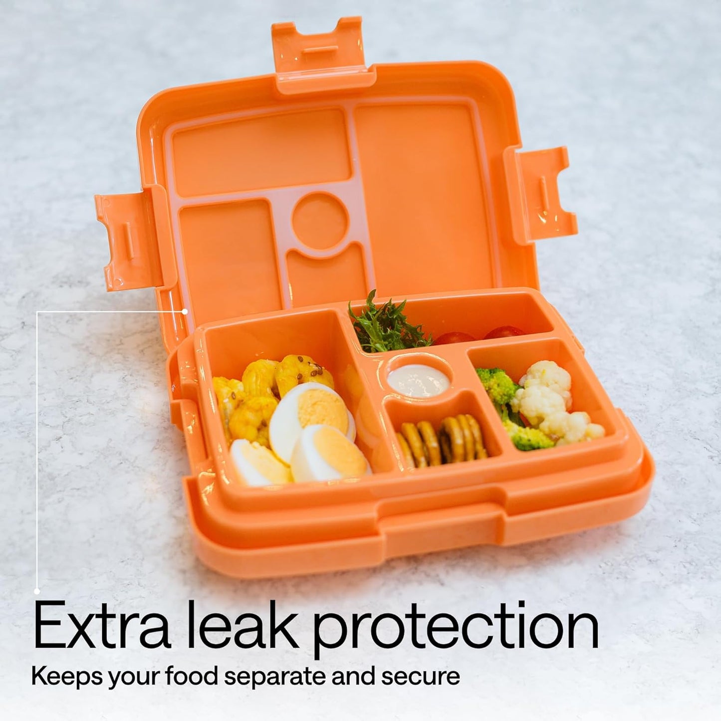 Bento Box for Kids with Hot & Cold Packs for Lunch Box Kids - Microwavable Lunch Containers with Compartments - Kids Bento Lunch Box for School - Lunchbox Bento Snack Box