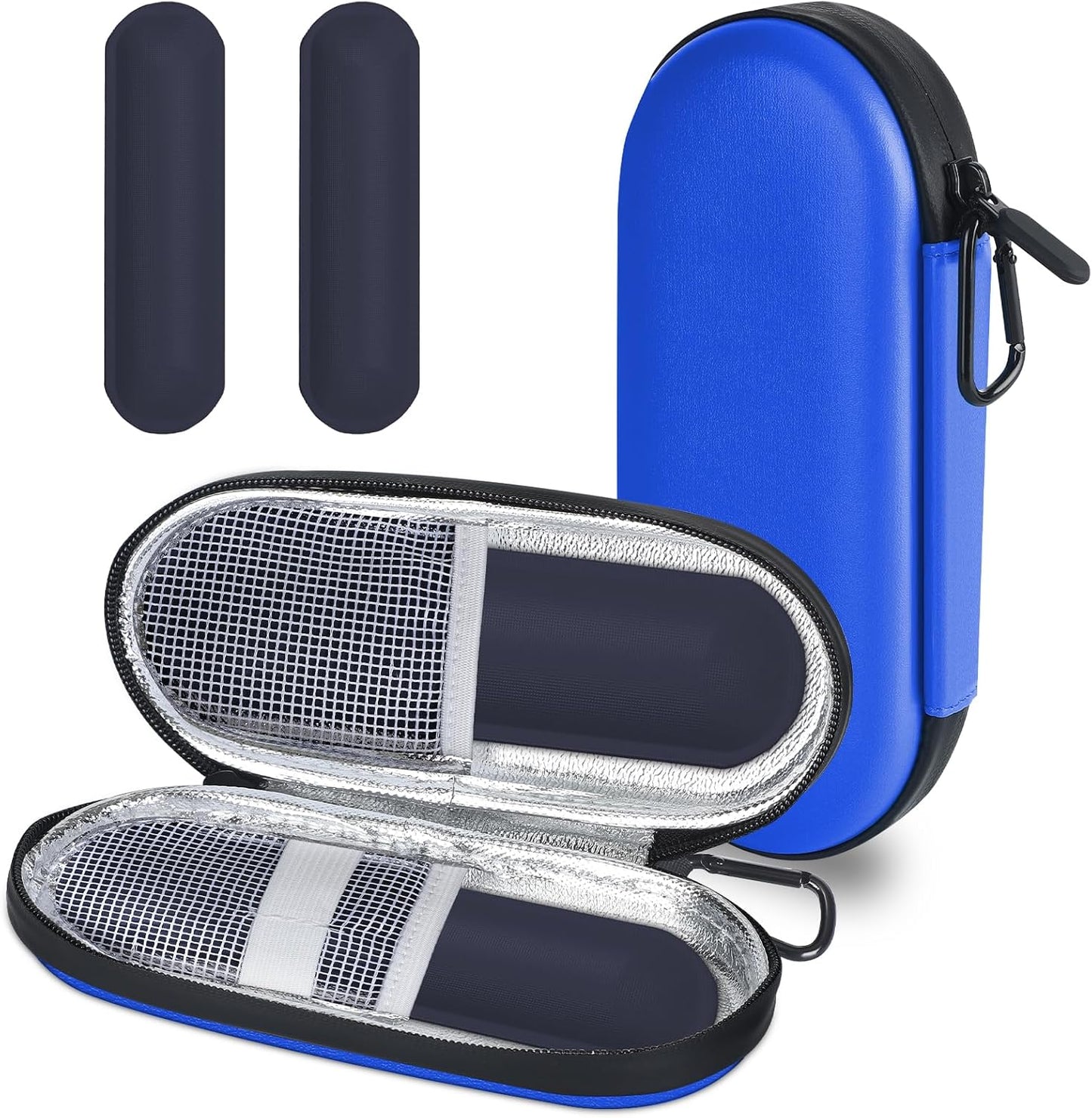 Insulin Cooler Travel Case with 2 Reusable Ice Packs for Insulin Pen Portable Medical Cooler Bag for Diabetes and Other Diabetic Supplies for the Daily Life and Trip