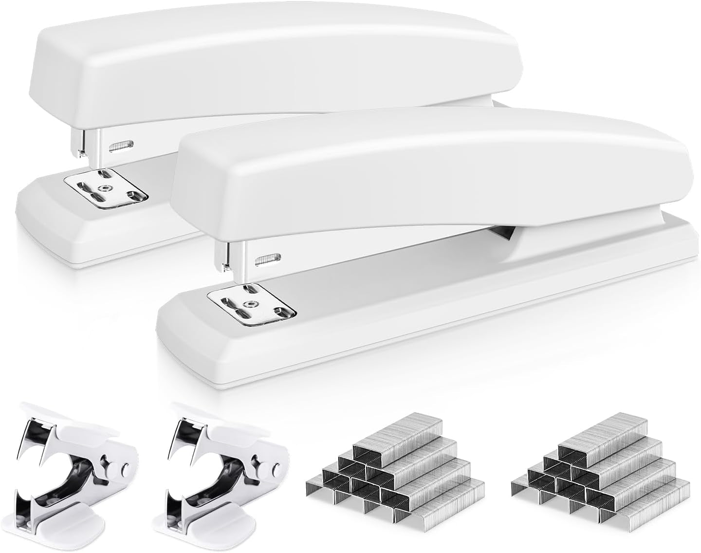Desktop Office Stapler - 25 Sheet Capacity, Includes 1000 Staples, Staple Remover, Green
