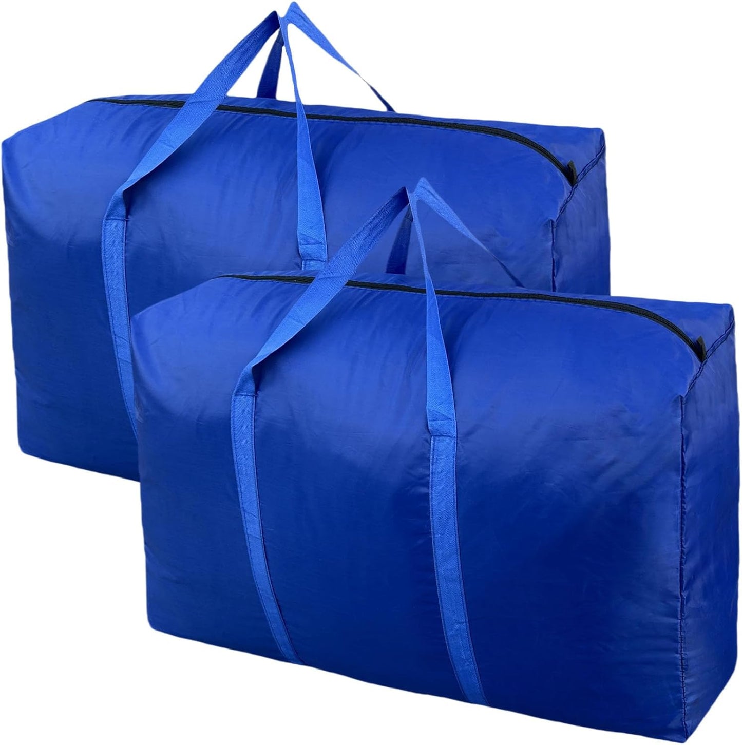 100L Extra Large Storage Bags, Big Moving Bags with Strong Zippers & Carrying Handles, Packing Bags for Moving, Storage, Travel and Camping, Storage Totes for Space Saving (Grey, 2 Pack)