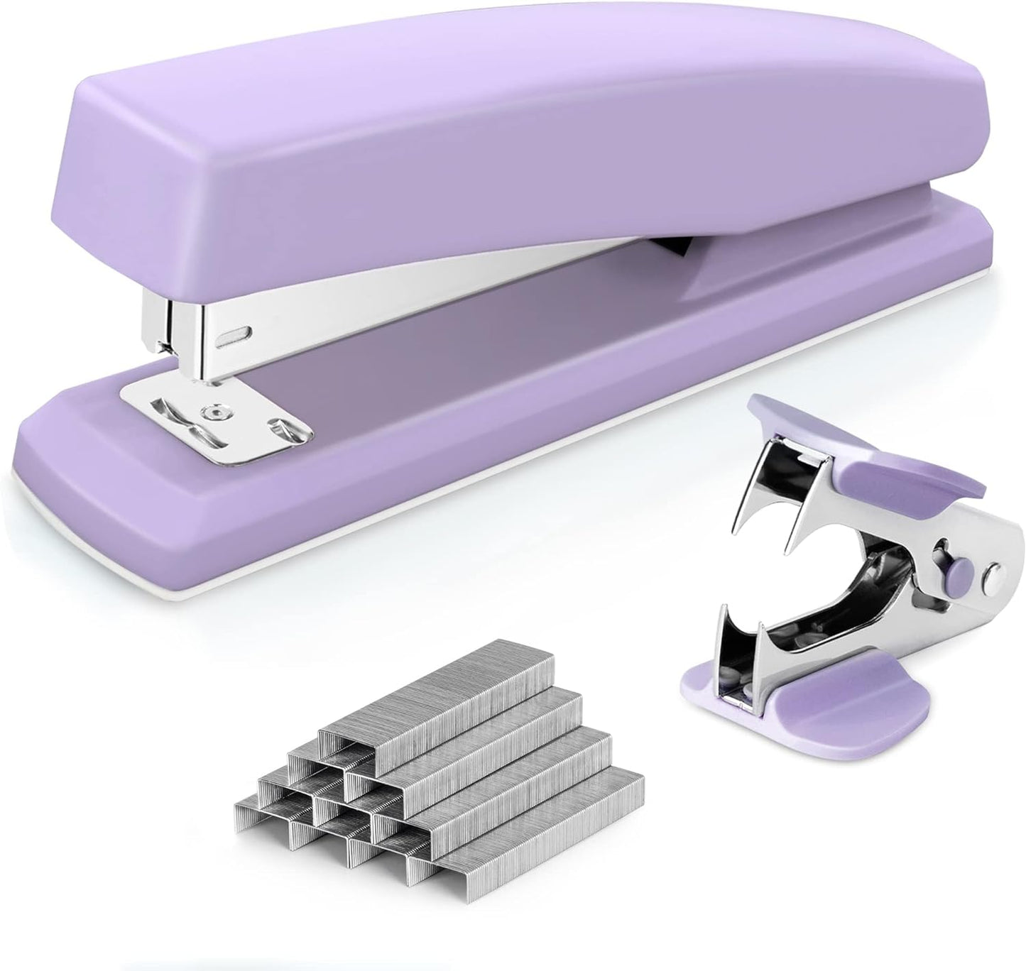 Desktop Office Stapler - 25 Sheet Capacity, Includes 1000 Staples, Staple Remover, Green