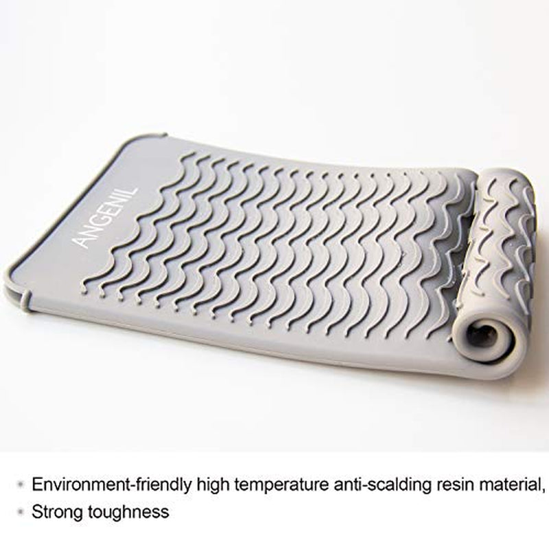 2-in-1 Silicone Heat Resistant Mat & Pouch for Hair Styling Tools