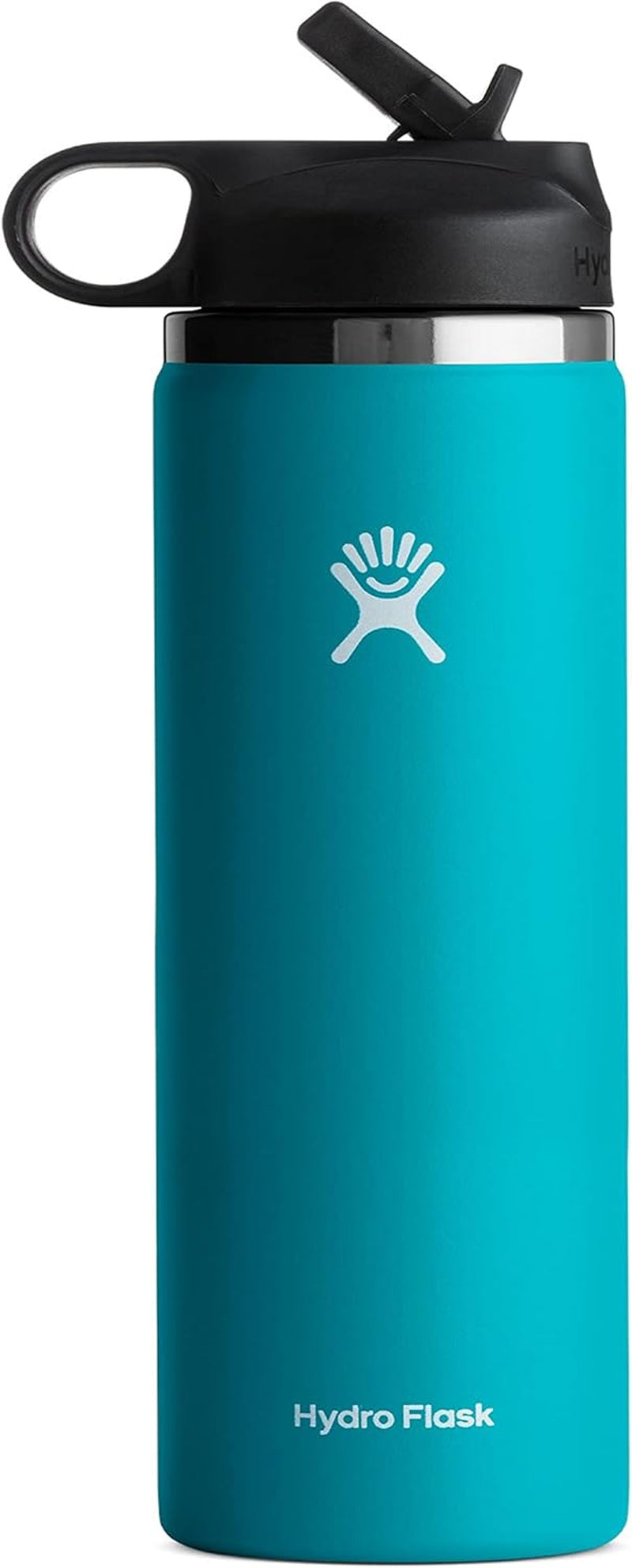24 Oz Wide Flex Straw Cap Bottle - Insulated Stainless Steel - Wide Straw Lid, Non Spill, Leakproof in Tonal Birch