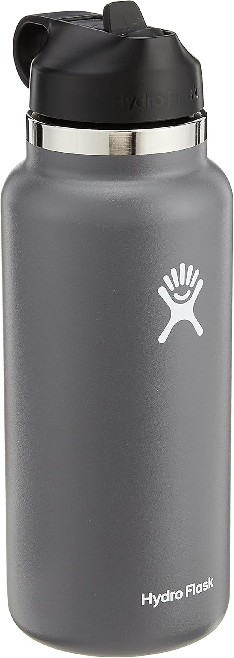 24 Oz Wide Flex Straw Cap Bottle - Insulated Stainless Steel - Wide Straw Lid, Non Spill, Leakproof in Tonal Birch