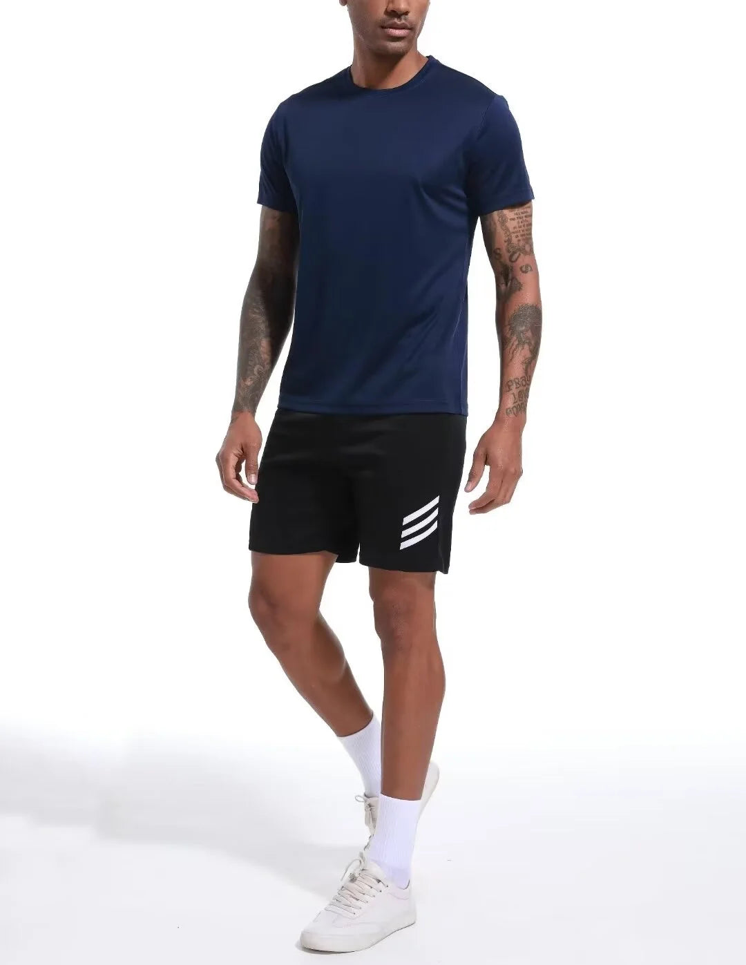 Men'S 6 Pack Workout Shirts Athletic Active Tops, Moisture Wicking & Quick Dry Performance T-Shirts,L